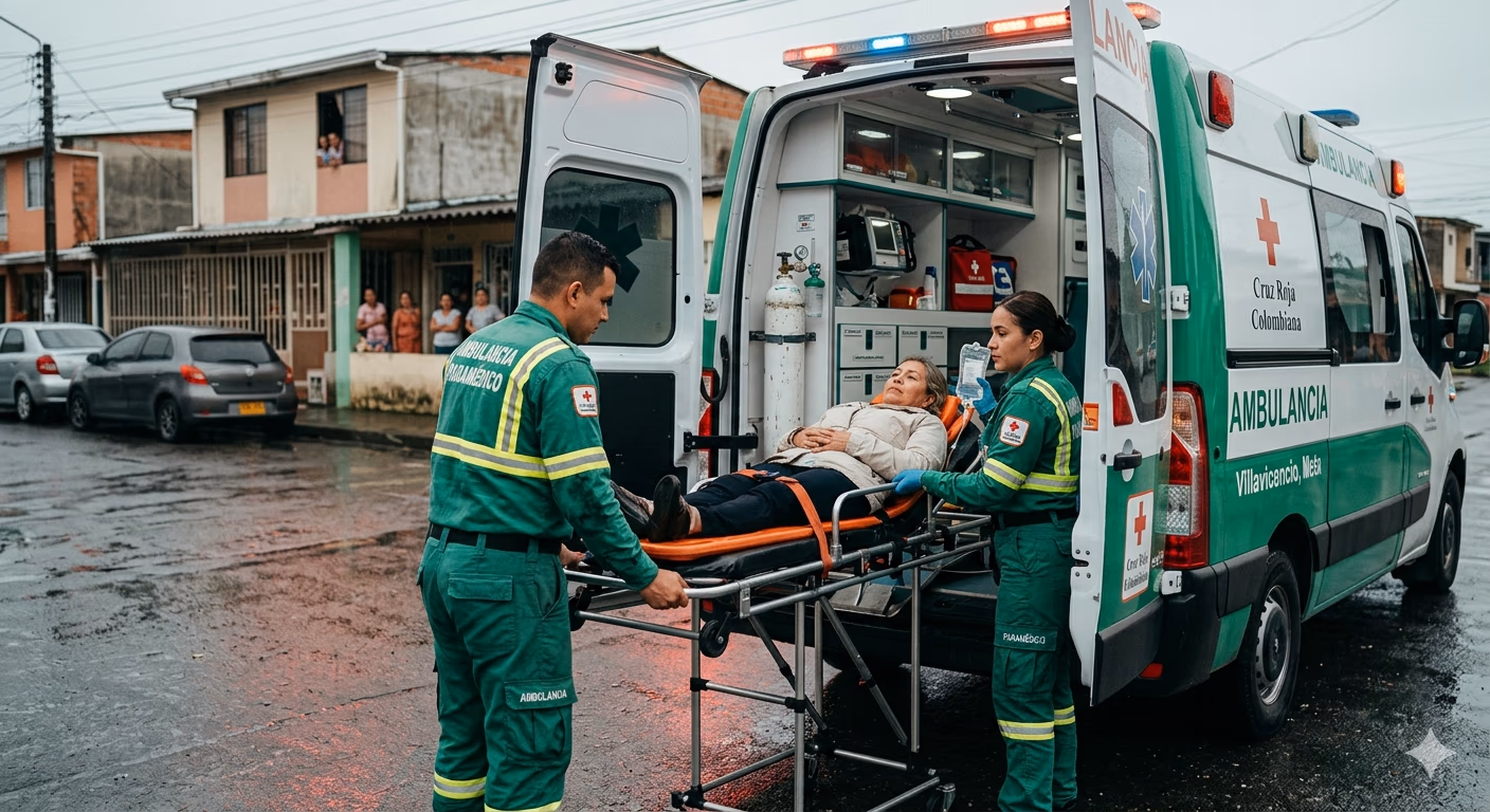 Ambulancia básica con personal paramédico